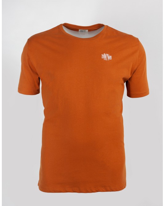 Tee-shirt pour homme grand imprimé orange