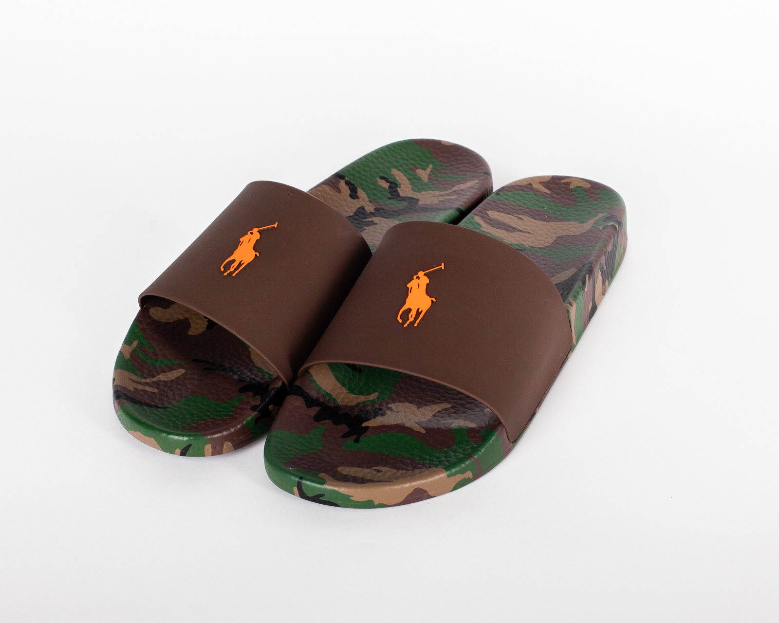 Claquettes Polo Ralph Lauren grande taille vert kaki