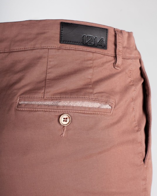 Pantalon chino twill rose pour Homme Grand