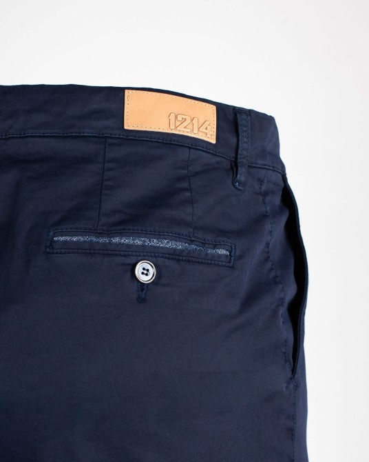 Pantalon chino twill bleu marine pour Homme Grand