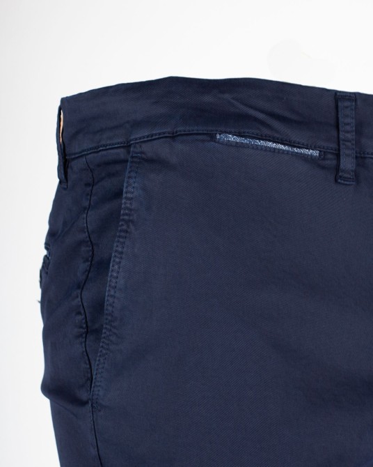 Pantalon chino twill bleu marine pour Homme Grand