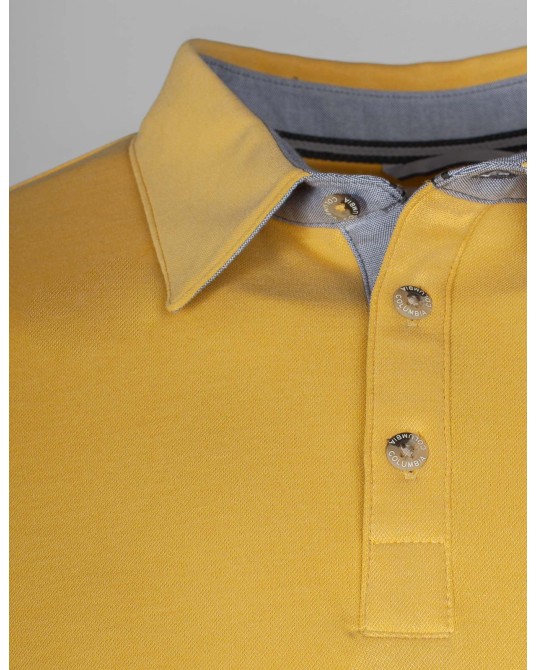 Polo Nelson grande taille jaune