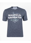 Tee shirt Nautical grande taille bleu marine