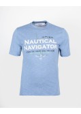 Tee shirt Nautical grande taille bleu