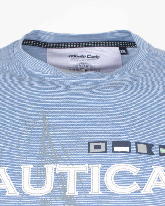 Tee shirt Nautical grande taille bleu