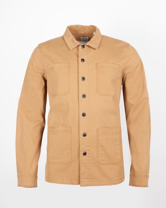 Surchemise gabardine pour homme grand camel