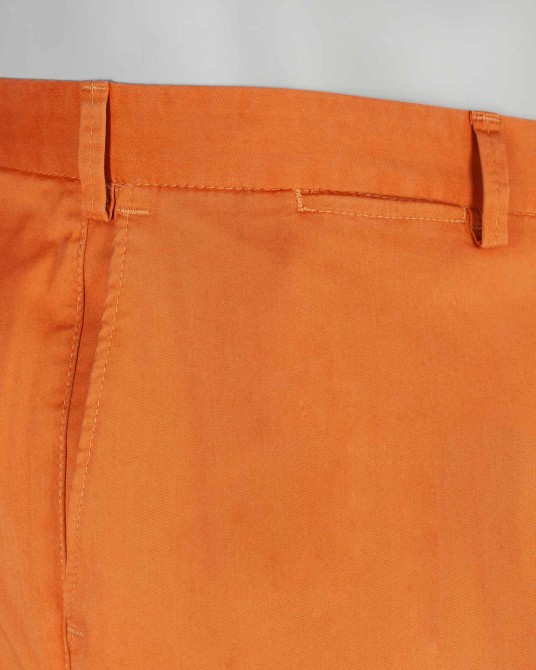 Pantalon chino Genua grande taille orange