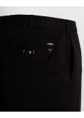 Pantalon chino Genua grande taille noir