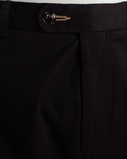 Pantalon chino Genua grande taille noir