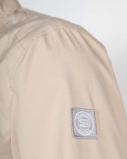 Blouson imperméable grande taille beige