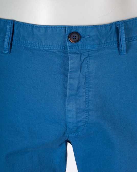 Short chino grande taille bleu