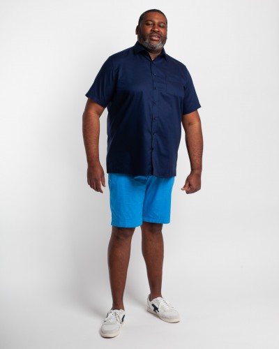 Short chino grande taille bleu ciel