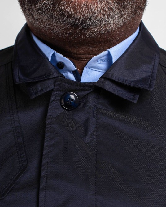 Imperméable grande taille bleu marine