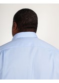 Chemise piqué grande taille bleu