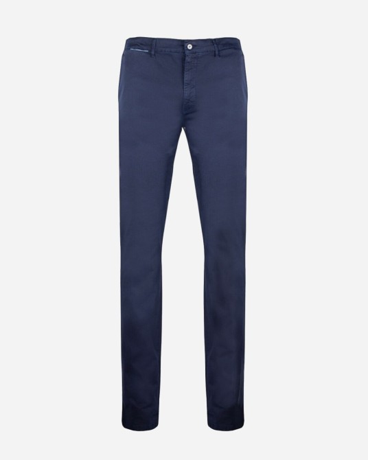 Pantalon chino twill bleu marine pour Homme Grand