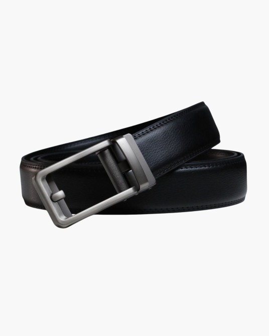 Ceinture automatique cousue grand taille noir