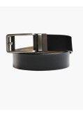 Ceinture automatique grand taille lisse noir