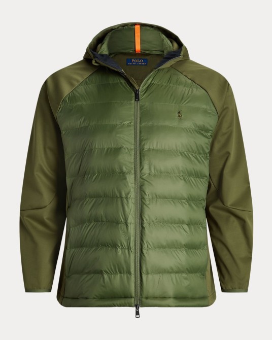 Veste bimatiere Ralph Lauren grande taille vert kaki Size factory