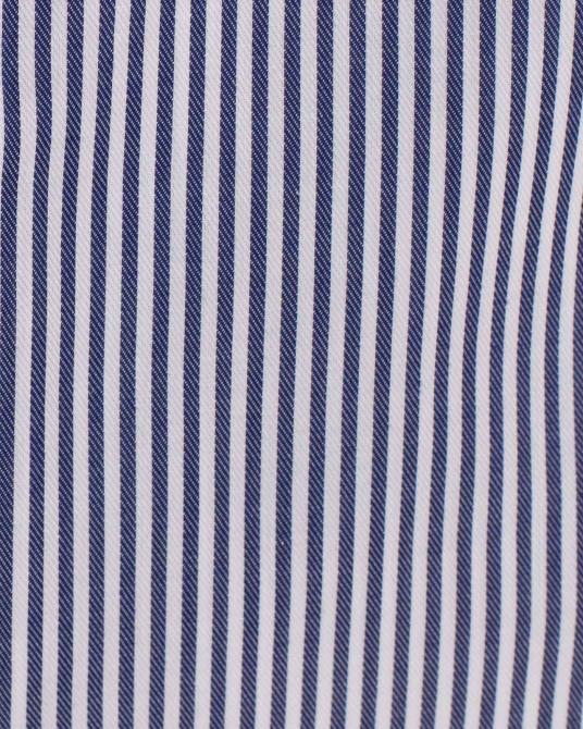 Chemise à rayures bâton grande taille bleu marine