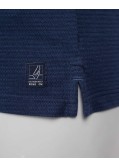 Polo jacquard grande taille bleu marine