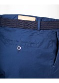 Short chino grande taille avec ceinture bleu