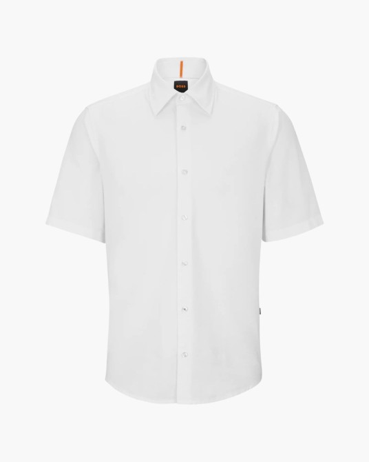 Chemisette oxford grande taille blanche