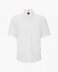 Chemisette oxford grande taille blanche