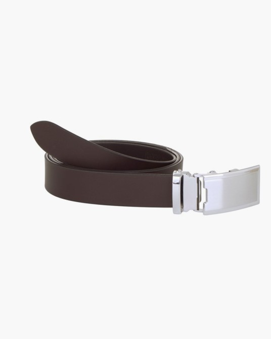 Ceinture en cuir Lindemann grande taille Marron