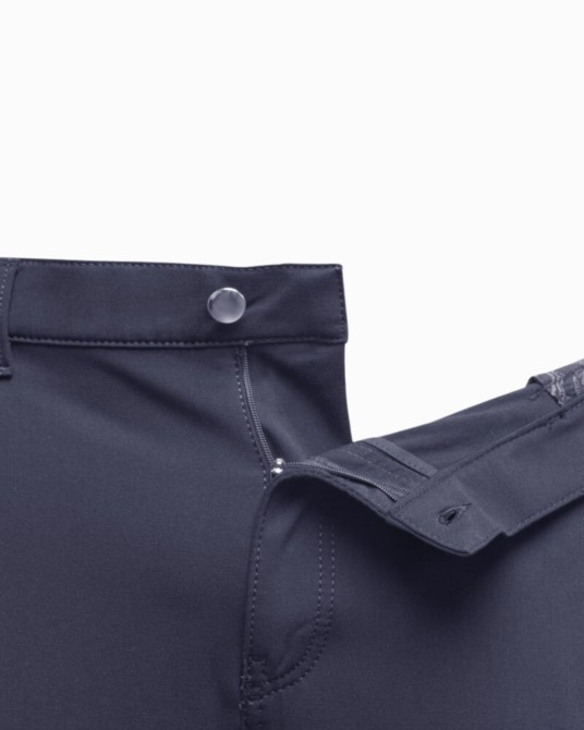 Pantalon 5 poches micro-fibre grande taille bleu marine