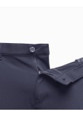 Pantalon 5 poches micro-fibre grande taille bleu marine