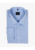 Chemise cintrée manches extra-longues 72 cm en coton bleue