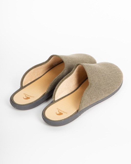 Slip on canvas grande taille vert kaki