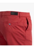 Short chino tencel grande taille rouge