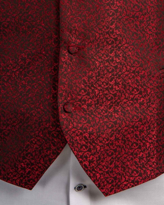 Ensemble cérémonie baroque grande taille rouge