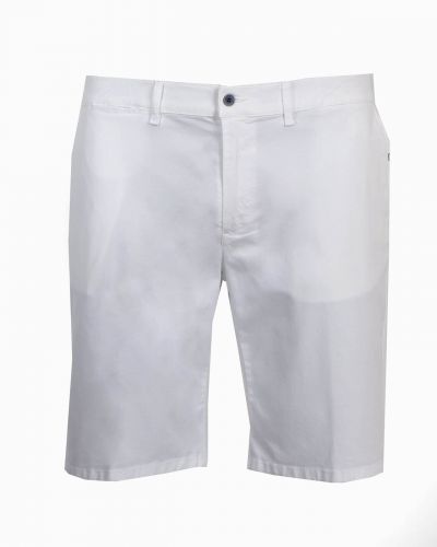 Short chino tencel grande taille blanc