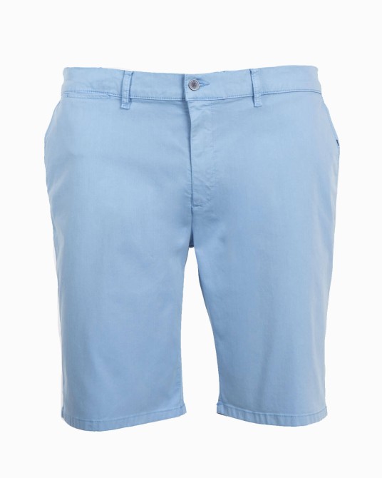 Short chino tencel grande taille bleu ciel