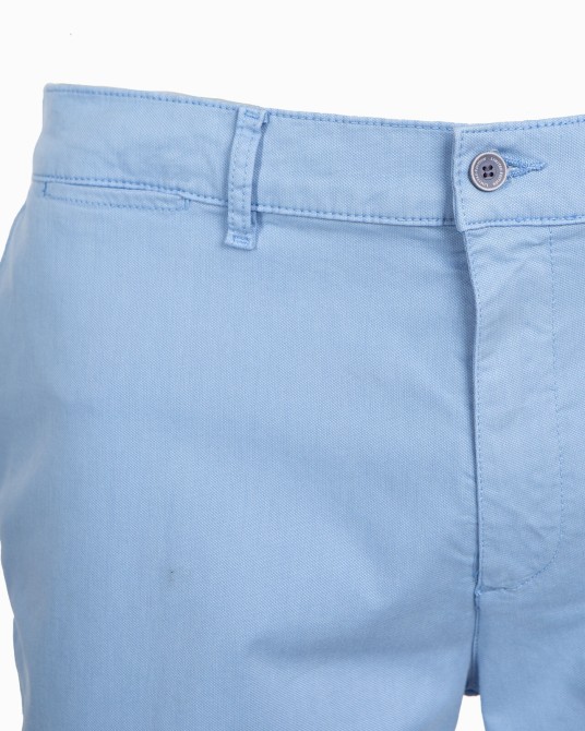 Short chino tencel grande taille bleu ciel