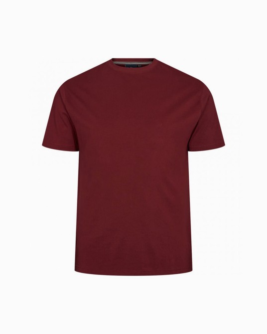 Tee Shirt uni bordeaux pour Homme Grand