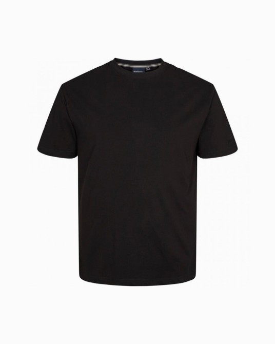 Tee Shirt North 564 uni noir pour Homme Grand Size factory