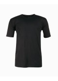 Lot 2 tee shirts grande taille Col rond Noir en coton uni