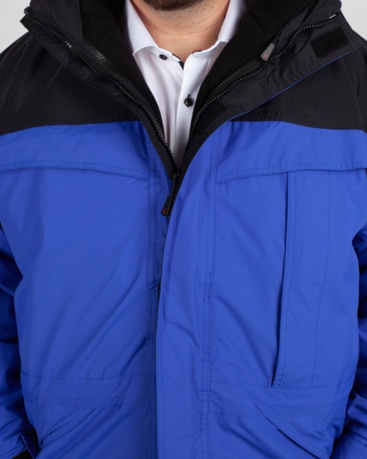 Veste de ski grande taille 3 en 1 Davos bleu