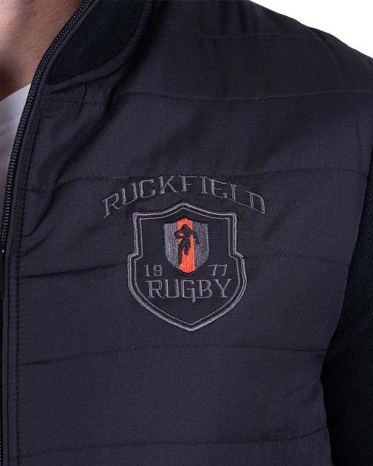 Gilet matelassé zippé grande taille noir