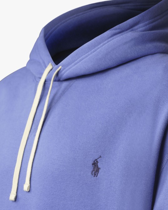 Sweat zippé à capuche grande taille bleu