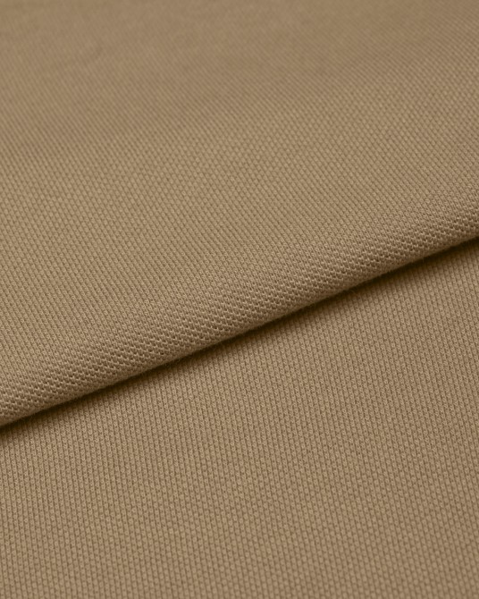 Polo piqué grande taille beige