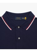 Polo piqué grande taille bleu marine