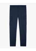 Pantalon cargo grande taille bleu marine