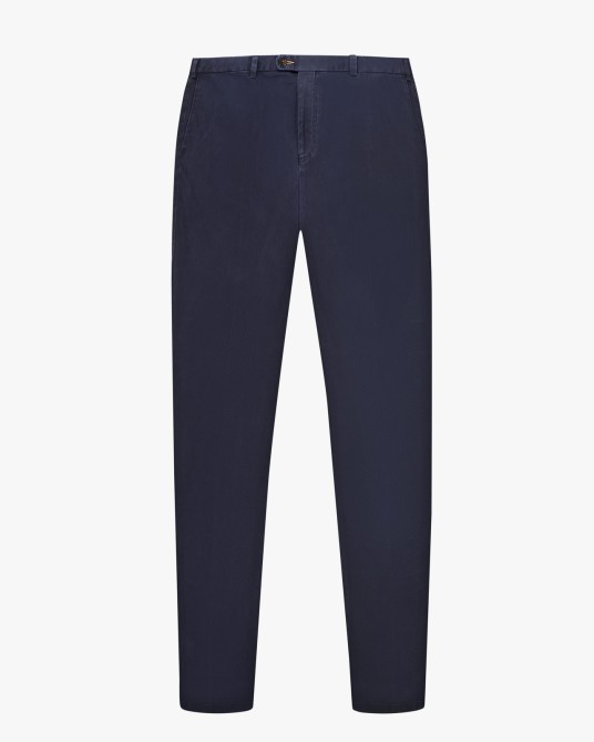 Pantalon chino structuré grande taille bleu marine