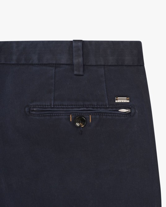 Pantalon chino structuré grande taille bleu marine