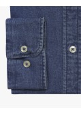 Chemise en jean manches extra-longues 72 cm bleu indigo