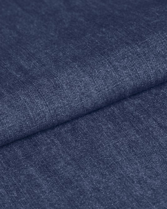 Chemise en jean manches extra-longues 72 cm bleu indigo